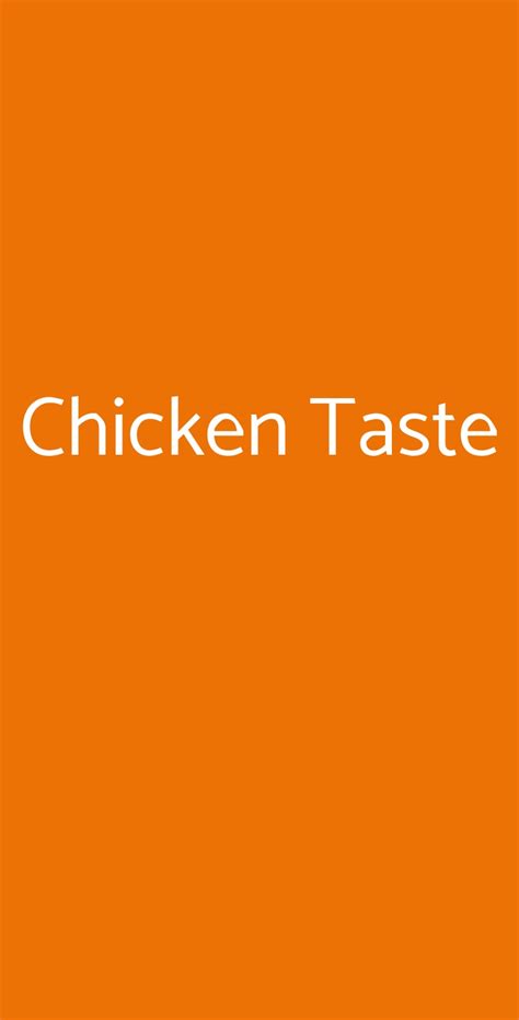 Chicken Taste Pisa