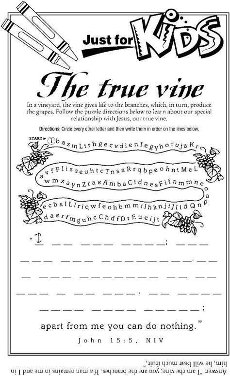Children's Church Activity Printables For Free