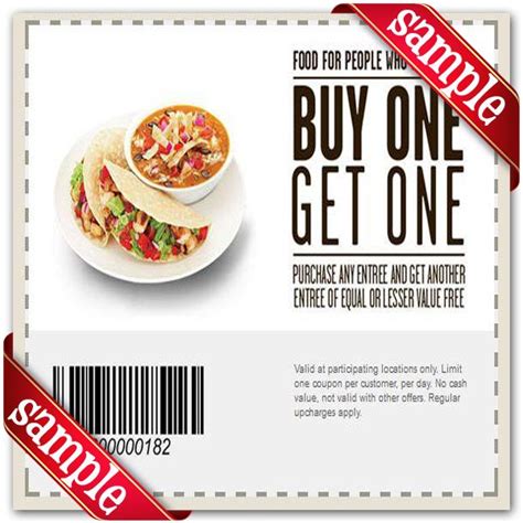Chipotle Printable Coupon