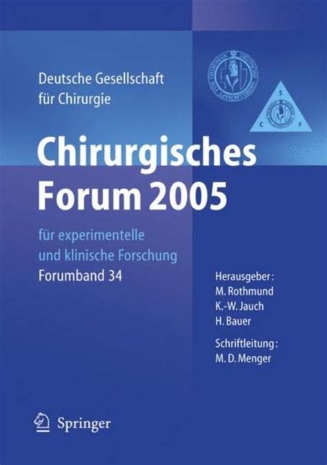 [!] Free Chirurgisches Forum 2005 für experimentelle und klinische
Forschung Pdf Books