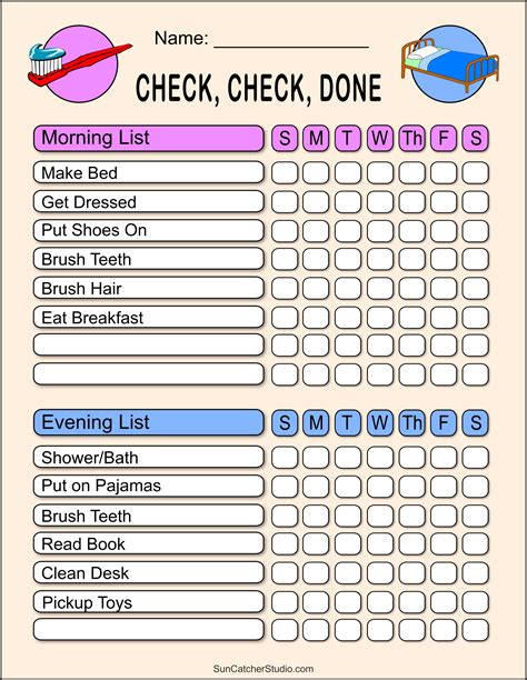 Chore List Templates