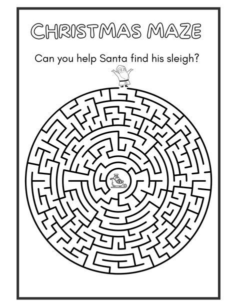 Christmas Activity Pages Printable