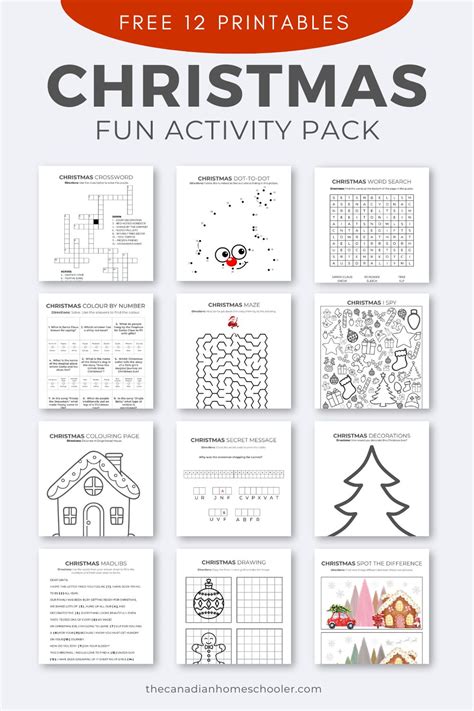 Christmas Activity Printables Free