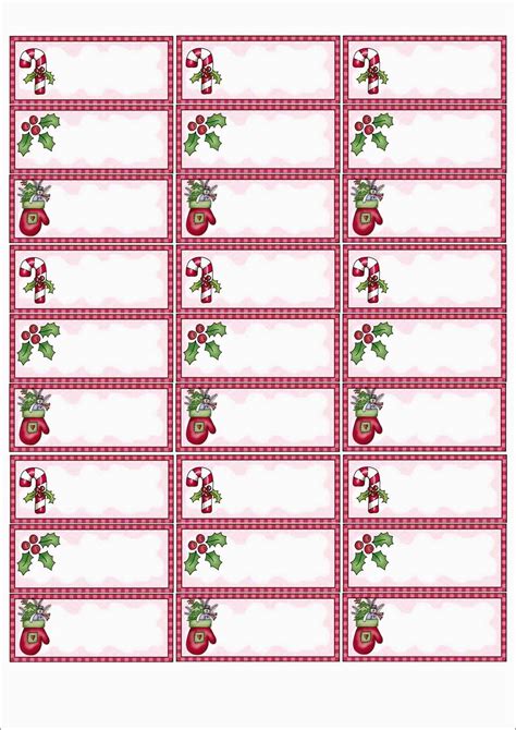 Christmas Address Labels Template
