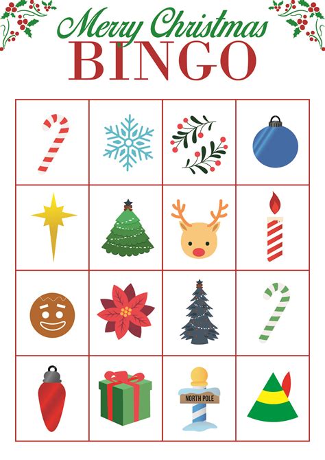 Christmas Bingo Printable Games