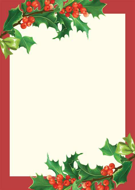 Christmas Card Blank Template