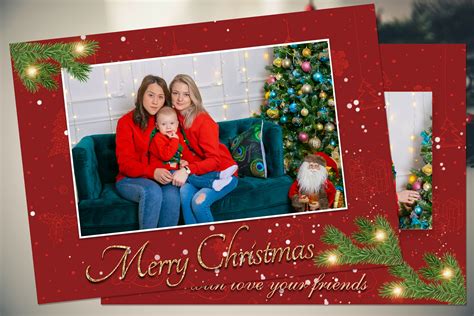 Christmas Card Template Photoshop