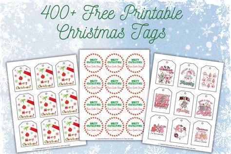 Christmas Gift Tags Printable Editable Free Download