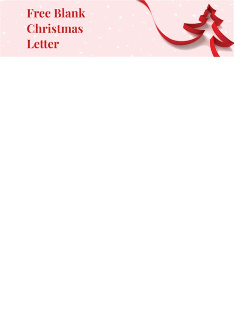 Christmas Letter Template Printable