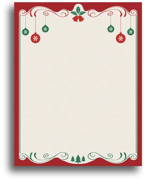 Christmas Letterhead Free Printable