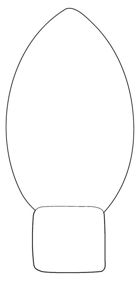 Christmas Light Bulb Templates