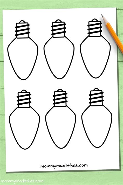 Christmas Light Template