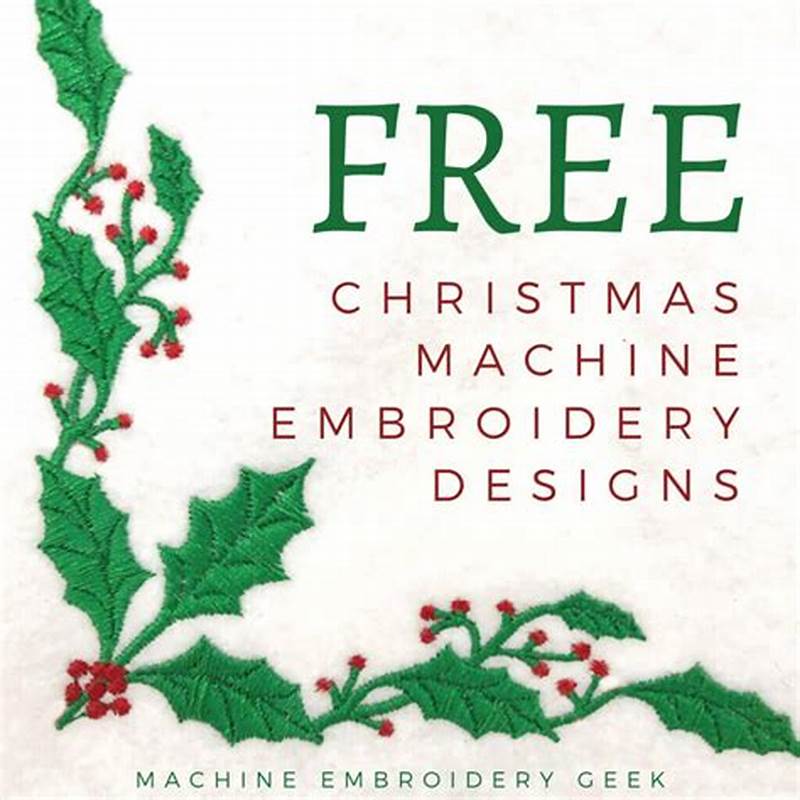 Christmas Machine Embroidery Pattern