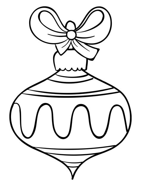 Christmas Ornament Coloring Pages Printable