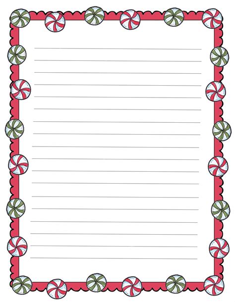Christmas Stationery Printable Free