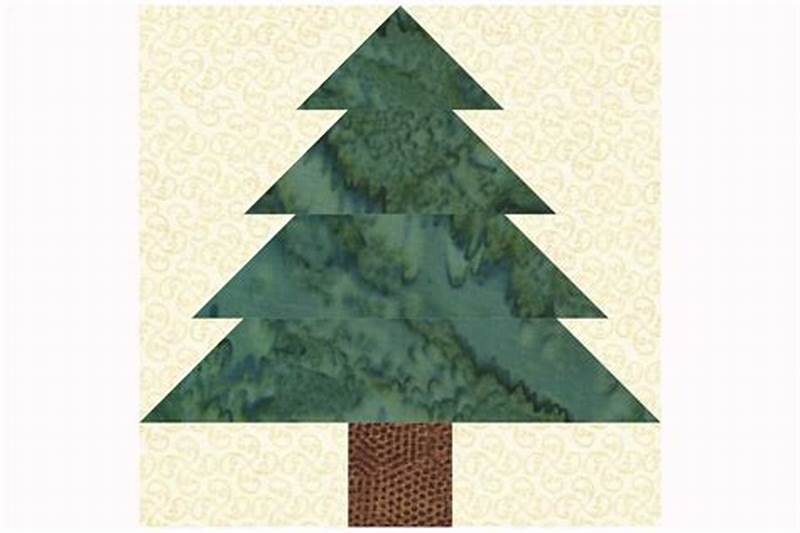 Christmas Tree Quilt Block Pattern