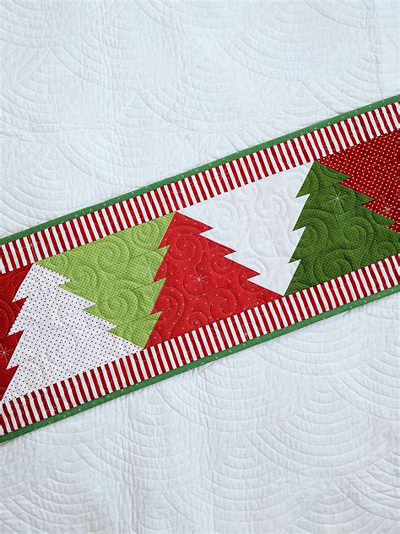 Christmas Tree Table Runner Free Pattern