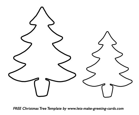 Christmas Tree Template Card