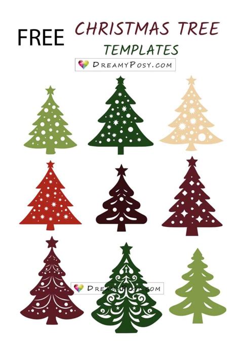 Christmas Tree Template Cut Out