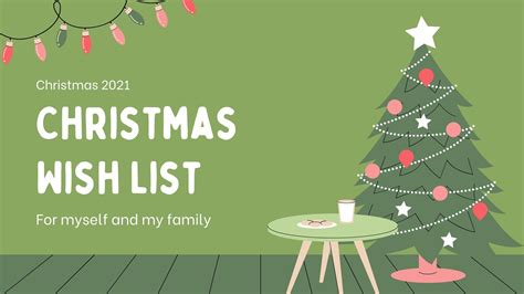 Christmas Wish List Slide Template