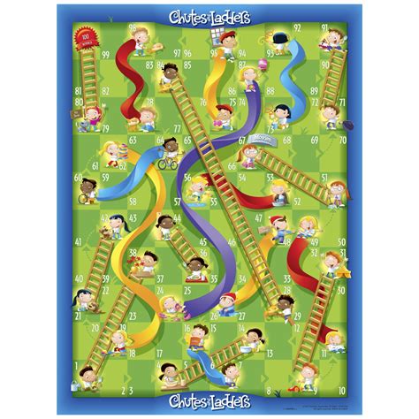 Chutes And Ladders Game Board Printable