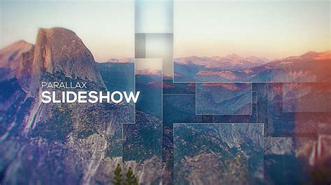 Cinematic Modern Parallax Slideshow After Effects Template Free