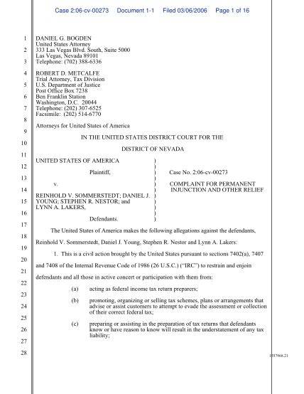 Civil Complaint Template Word