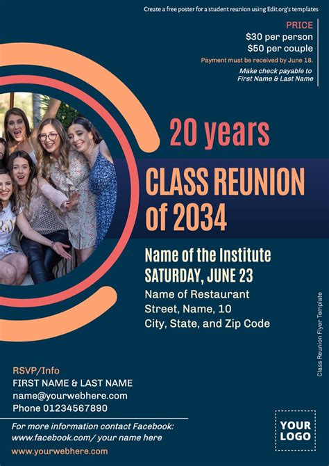 Class Reunion Invitation Template