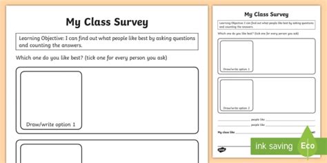 Class Survey Template