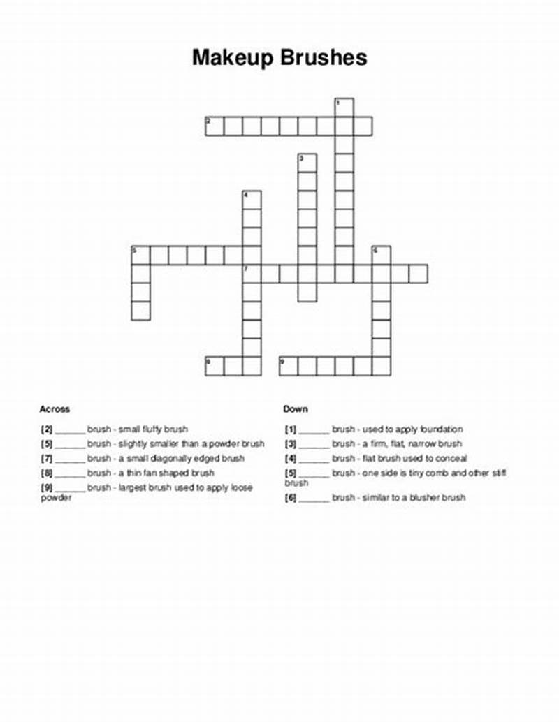 Class With Makeup Tutorials Crossword