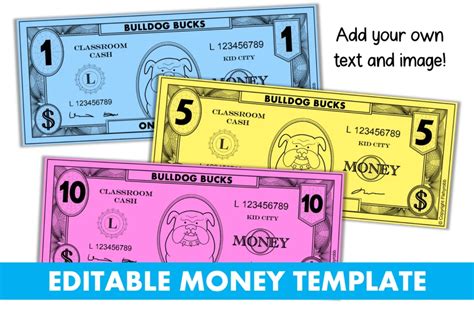 Classroom Money Template Free