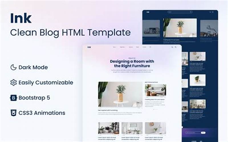 Clean Advanced Blog Html Template