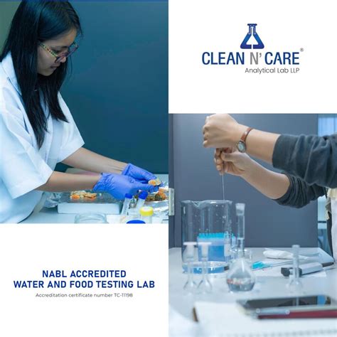 Clean N Care Analytical Lab LLP NABL accredited A grade certified water and food testing laboratory
