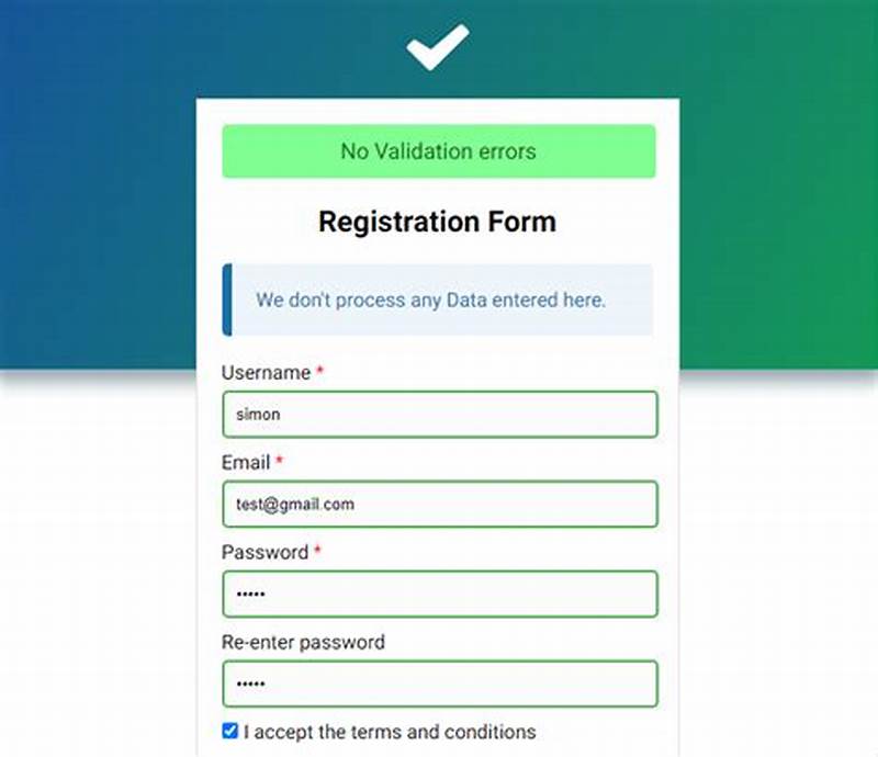Client Side Form Validation In Javascript