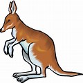 Clip Art Image of Kangaroo