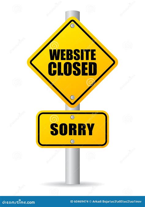 Closed website
