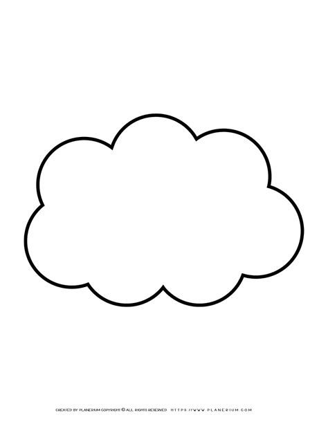 Cloud Outline Printable