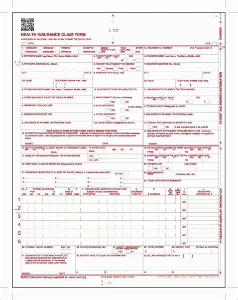 Cms1500 Printable Form