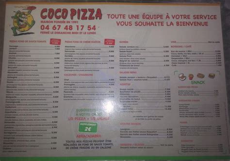Coco Pizza à Frontignan