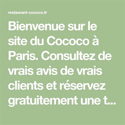 Cococo à Paris