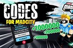 Codes to Mad City On Roblox