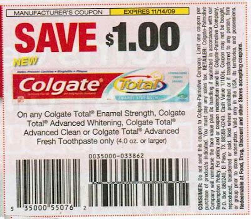Colgate Toothpaste Coupons Printable