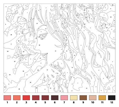 Color By Number Printable Adults