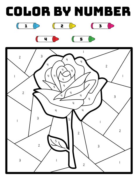 Color By Number Valentine Printables