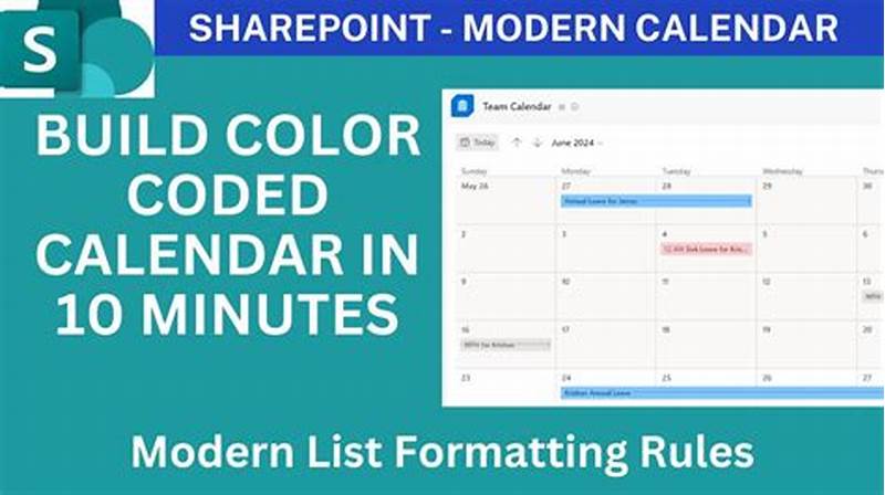 Color Code Calendar Sharepoint