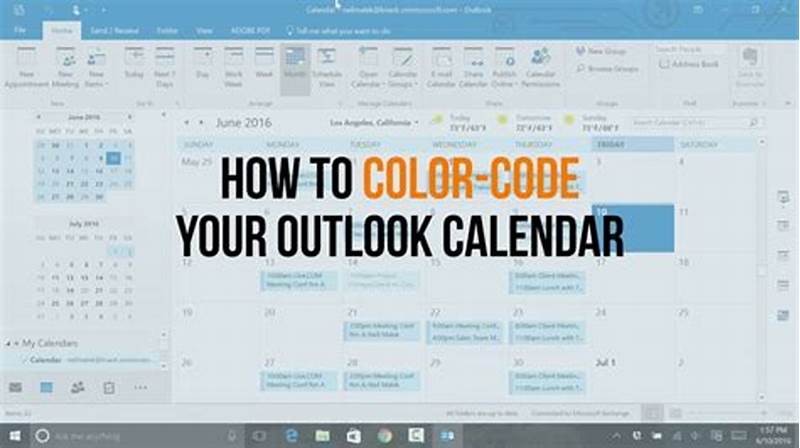 Color Code Events In Outlook Calendar