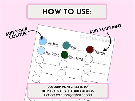 Color Organizer Chart