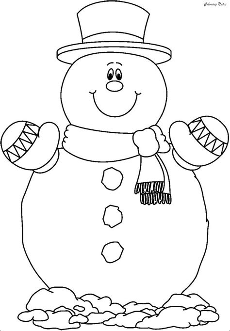 Color Snowman Printable
