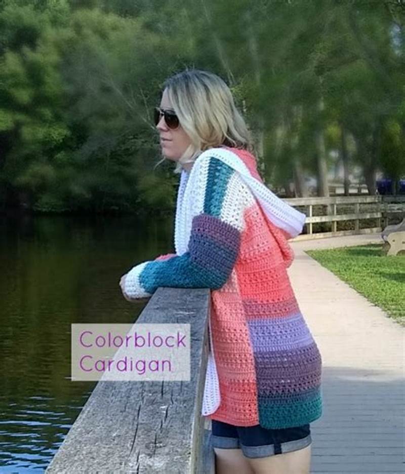 Colorblock Cardigan Crochet Pattern