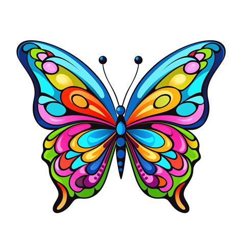 Colored Butterfly Printable